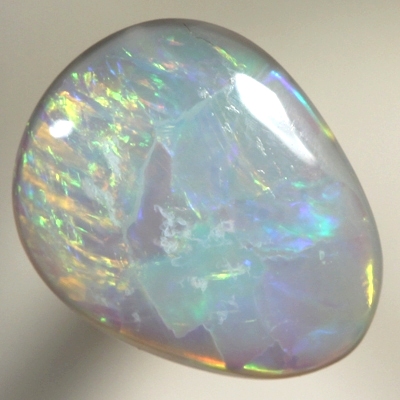 SOLID SEMI BLACK OPAL Bright rolling flashes of golden fire